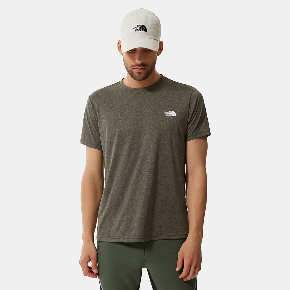 The North Face T-Shirts Mens Australia - The North Face Reaxion Amp Green Running & Training (XPB-65